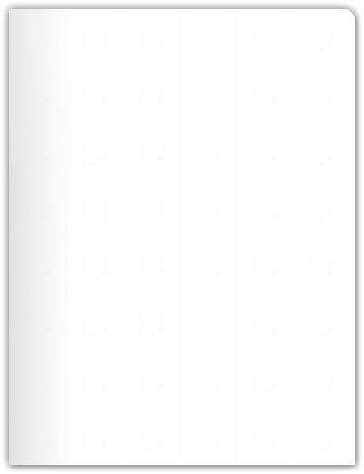 White Recycled Smooth 80lb 9 x 12 Two Pocket Round Corner Folders with 4 1/4 Inch Pocket