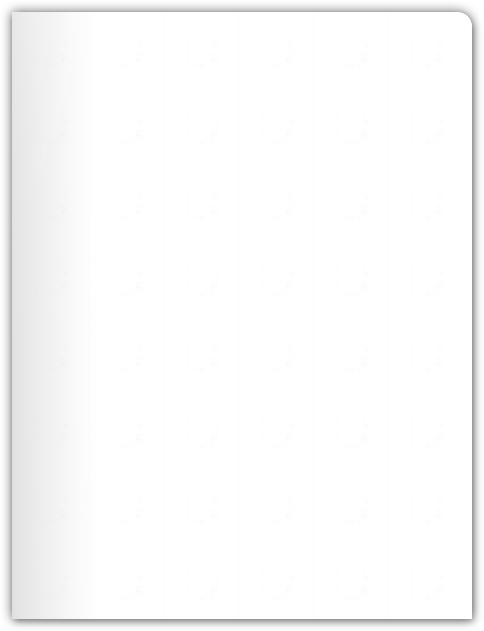 White Recycled Smooth 80lb 9 x 12 Two Pocket Round Corner Folders with 4 1/4 Inch Pocket