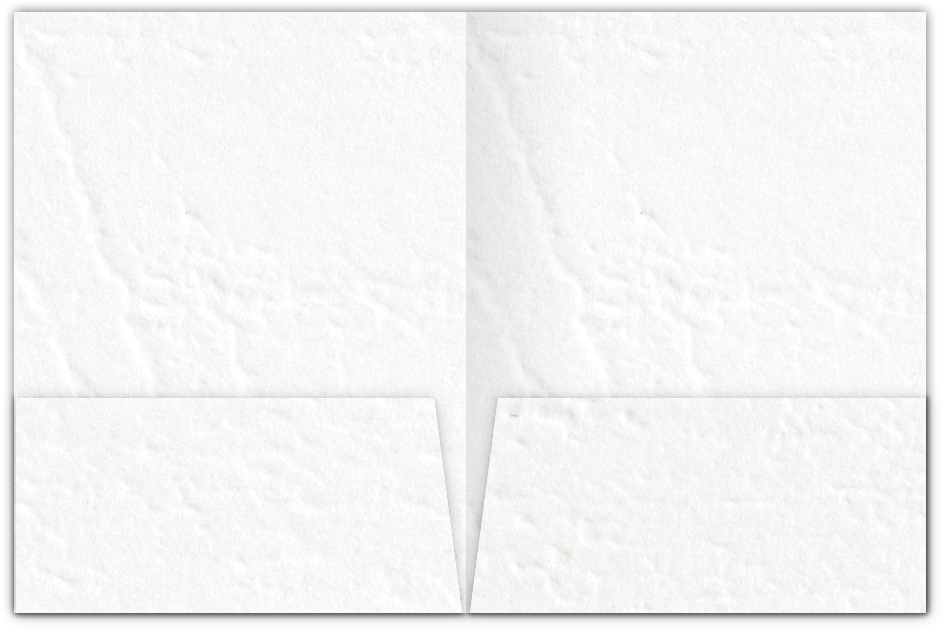 White Cordwain 90lb 9 x 12 Two Pocket Folders with 4 Inch Pockets