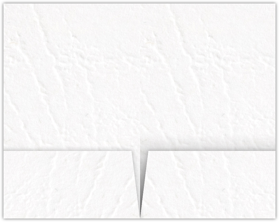 White Cordwain 90lb 6 x 9 Two Pocket Half Size Folders with 3 Inch Pockets