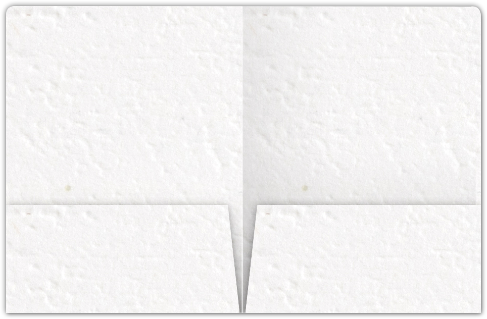 White Cordwain 90lb 9 x 12 Two Pocket Round Corner Folders with 4 1/4 Inch Pocket