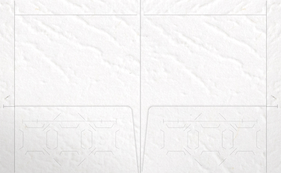 White Cordwain 90lb 9 1/2 x 11 3/4 Two Pocket Folders with 4 1/2 Inch Pockets and 1 Inch Reinforced Top and Edges