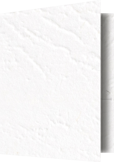 White Cordwain 90lb 9 1/2 x 11 3/4 Two Pocket Folders with 4 1/2 Inch Pockets and 1 Inch Reinforced Top and Edges