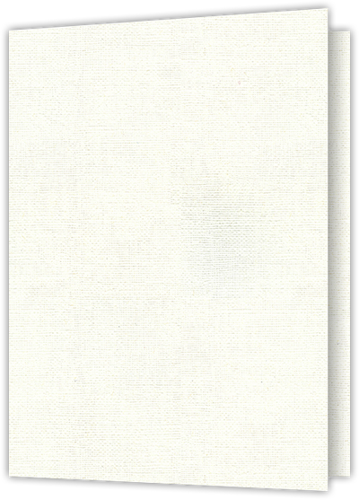 White Hopsack 90lb 9 x 12 Two Pocket Folders with 4 Inch Pockets