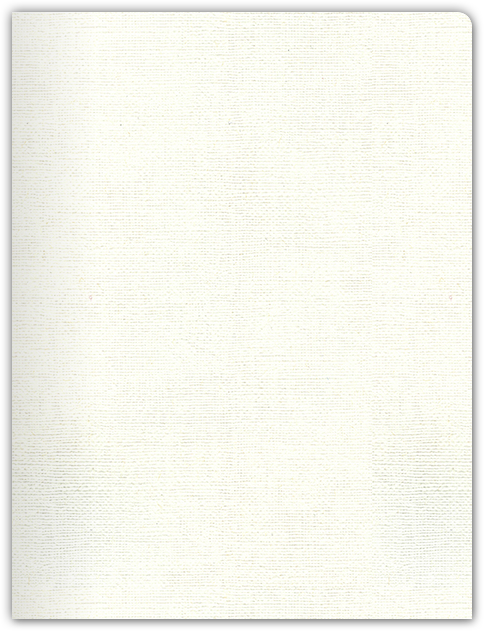 White Hopsack 90lb 9 x 12 Two Pocket Round Corner Folders with 4 1/4 Inch Pocket