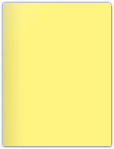 Canary Smooth 140lb 9 x 12 Two Pocket Round Corner Folders with 4 1/4 Inch Pocket