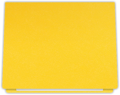 Lemon Drop Vellum 100lb 9 1/2 x 12 Landscape or Portrait Certificate Holders with Rounded Corner Slits