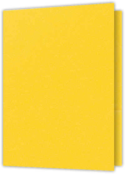 Lemon Drop Vellum 100lb 9 x 12 Two Pocket Folders with 4 Inch Pockets