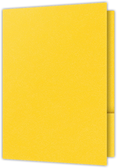 Lemon Drop Vellum 100lb 9 1/2 x 14 1/2 Two Pocket Legal Folders with 4 1/2 Inch Pockets