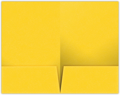 Lemon Drop Vellum 100lb 9 1/2 x 14 1/2 Two Pocket Legal Folders with 4 1/2 Inch Pockets