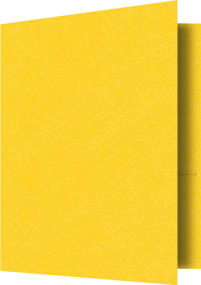 Lemon Drop Vellum 100lb 9 1/2 x 11 3/4 Two Pocket Folders with 4 1/2 Inch Pockets and 1 Inch Reinforced Top and Edges