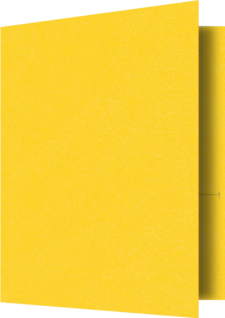 Lemon Drop Vellum 100lb 9 1/2 x 11 3/4 Two Pocket Folders with 4 1/2 Inch Pockets and 1 Inch Reinforced Top and Edges