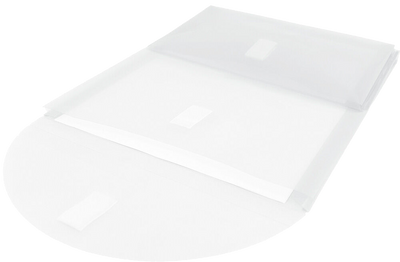 Clear 2 Pocket Open End VELCRO Brand Closure Plastic Envelope