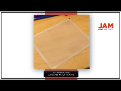 Clear Letter Booklet Plastic Envelopes (9 3/4 x 13) with Zip Closure