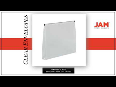 Clear Legal Booklet Plastic Envelopes (9 3/4 x 14 1/2) with Zip Lock Closure