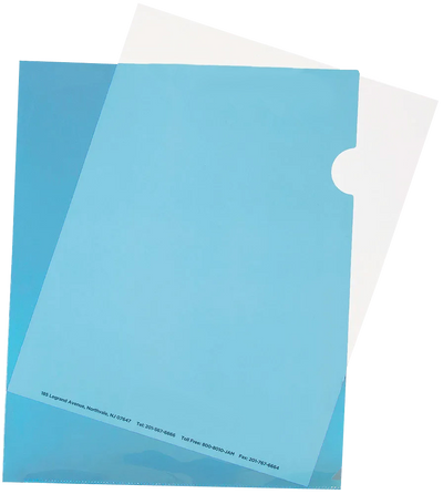 Blue Plastic Sleeves