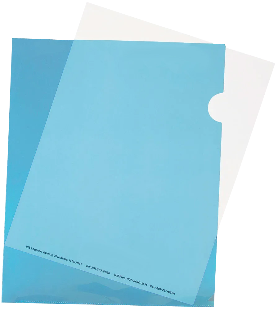 Blue Plastic Sleeves
