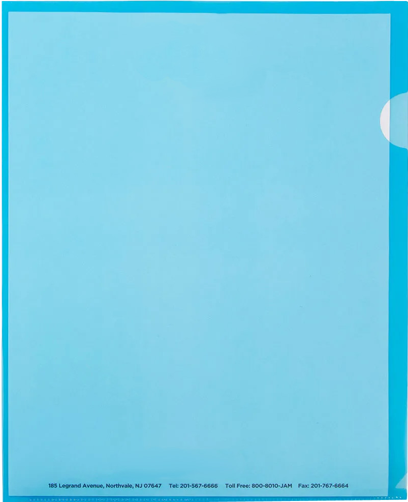 Blue Plastic Sleeves