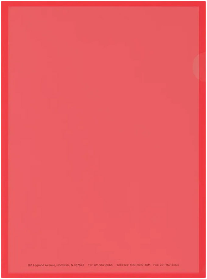 Red Plastic Sleeves