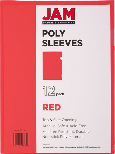 Red Plastic Sleeves