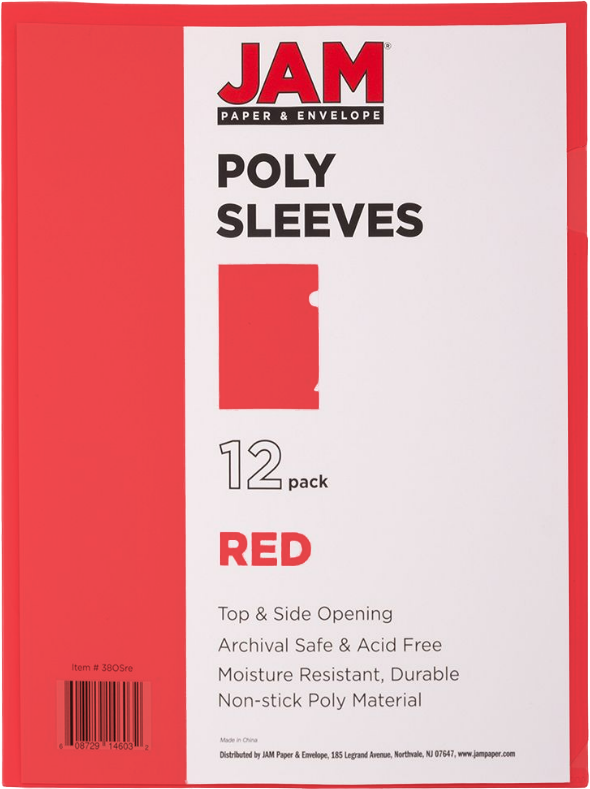 Red Plastic Sleeves