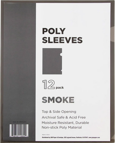 Smoke Gray Plastic Sleeves