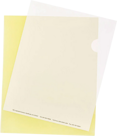 Yellow Plastic Sleeves