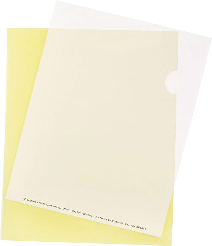 Yellow Plastic Sleeves