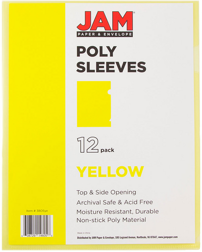 Yellow Plastic Sleeves