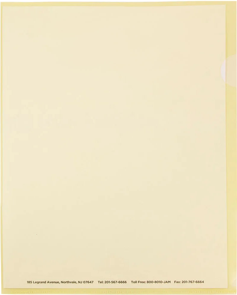 Yellow Plastic Sleeves