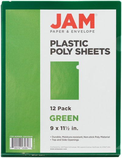 Green Plastic Sleeves