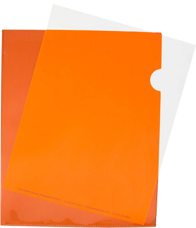 Orange Plastic Sleeves