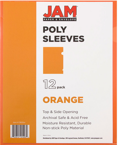 Orange Plastic Sleeves