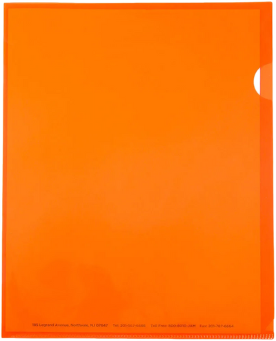 Orange Plastic Sleeves