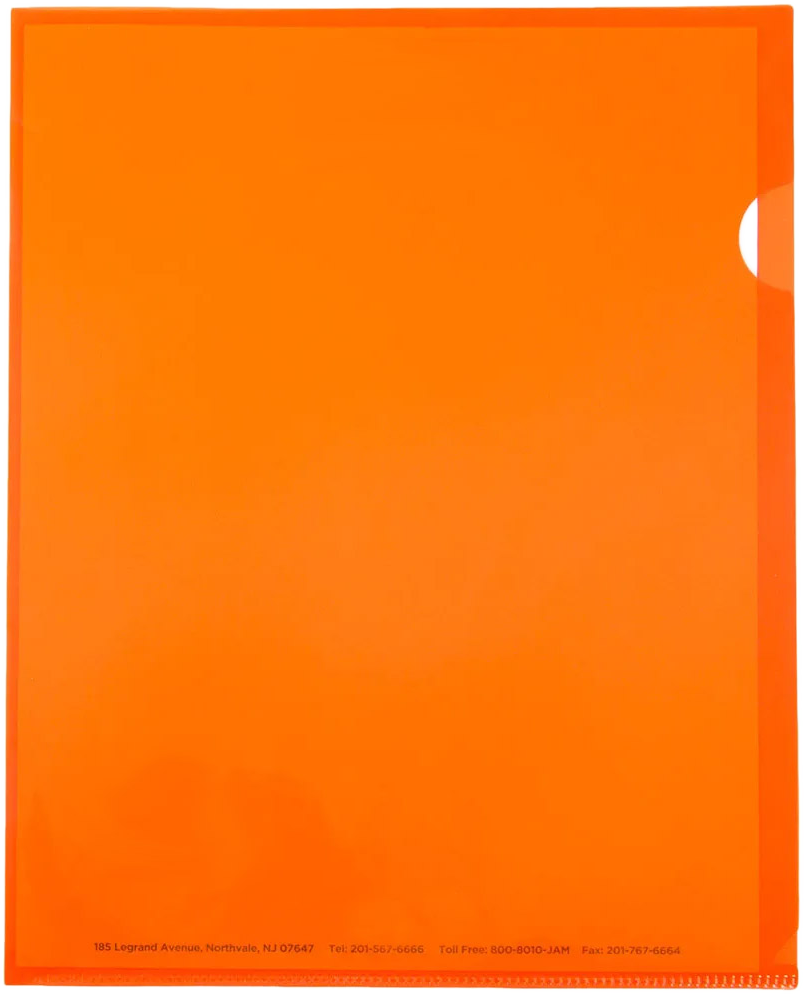 Orange Plastic Sleeves