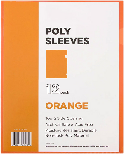 Orange Plastic Sleeves