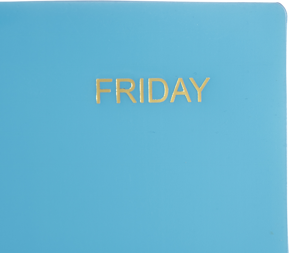 Assorted Days of the Week Plastic Sleeves - 5 Pack