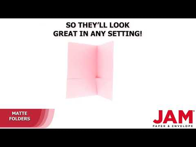 Baby Candy Pink 9 x 12 Matte Folders