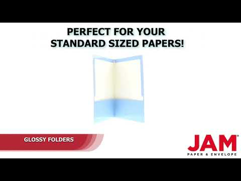 Glossy Baby Blue 9 x 12 Standard Folders
