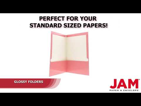 Glossy Baby Pink 9 x 12 Standard Folders