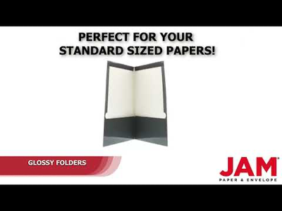 Glossy Gray 9 x 12 Standard Folders