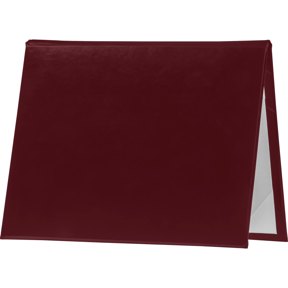 Maroon 11 1/2 x 14 1/2 Landscape Padded Diploma Covers (Holds 11 x 14 Document)