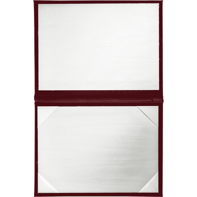 Maroon 11 1/2 x 14 1/2 Landscape Padded Diploma Covers (Holds 11 x 14 Document)