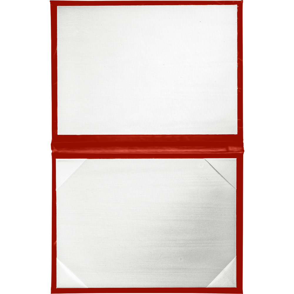 Red 11 1/2 x 14 1/2 Landscape Padded Diploma Covers (Holds 11 x 14 Document)