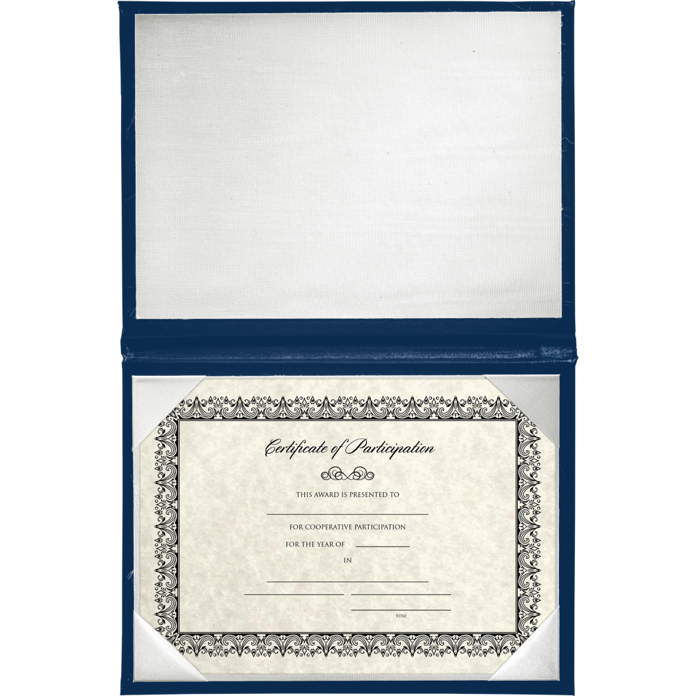 Royal Blue 11 1/2 x 14 1/2 Landscape Padded Diploma Covers (Holds 11 x 14 Document)