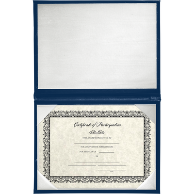 Royal Blue 11 1/2 x 14 1/2 Landscape Padded Diploma Covers (Holds 11 x 14 Document)