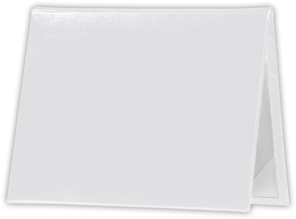 White 11 1/2 x 14 1/2 Landscape Padded Diploma Covers (Holds 11 x 14 Document)