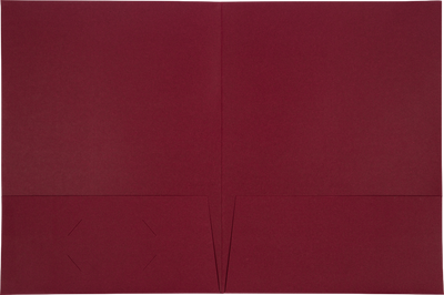 Burgundy Linen 9 x 12 Folders