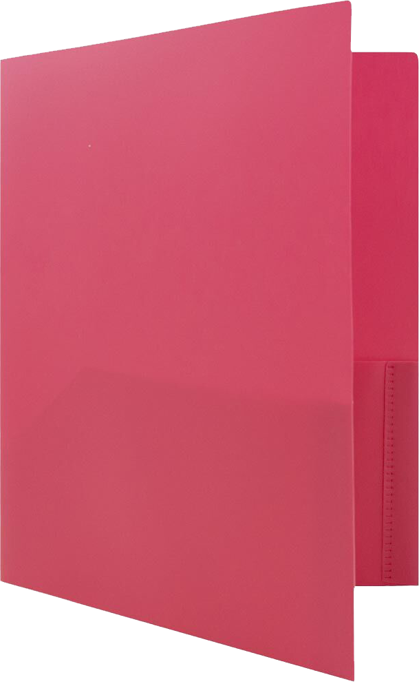 Fuchsia 9 x 12 Plastic Pop Folders