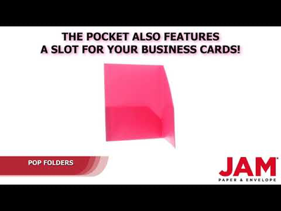 Fuchsia 9 x 12 Plastic Pop Folders